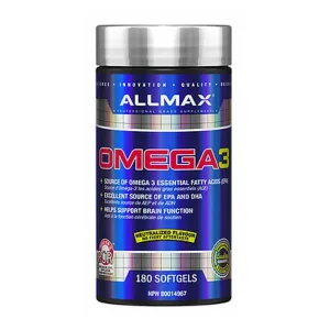 خرید امگا 3 آلمکس 180 سافتژل روغن ماهی اصل | AllMax Nutrition Omega 3 | خرید اصل | bbsupp